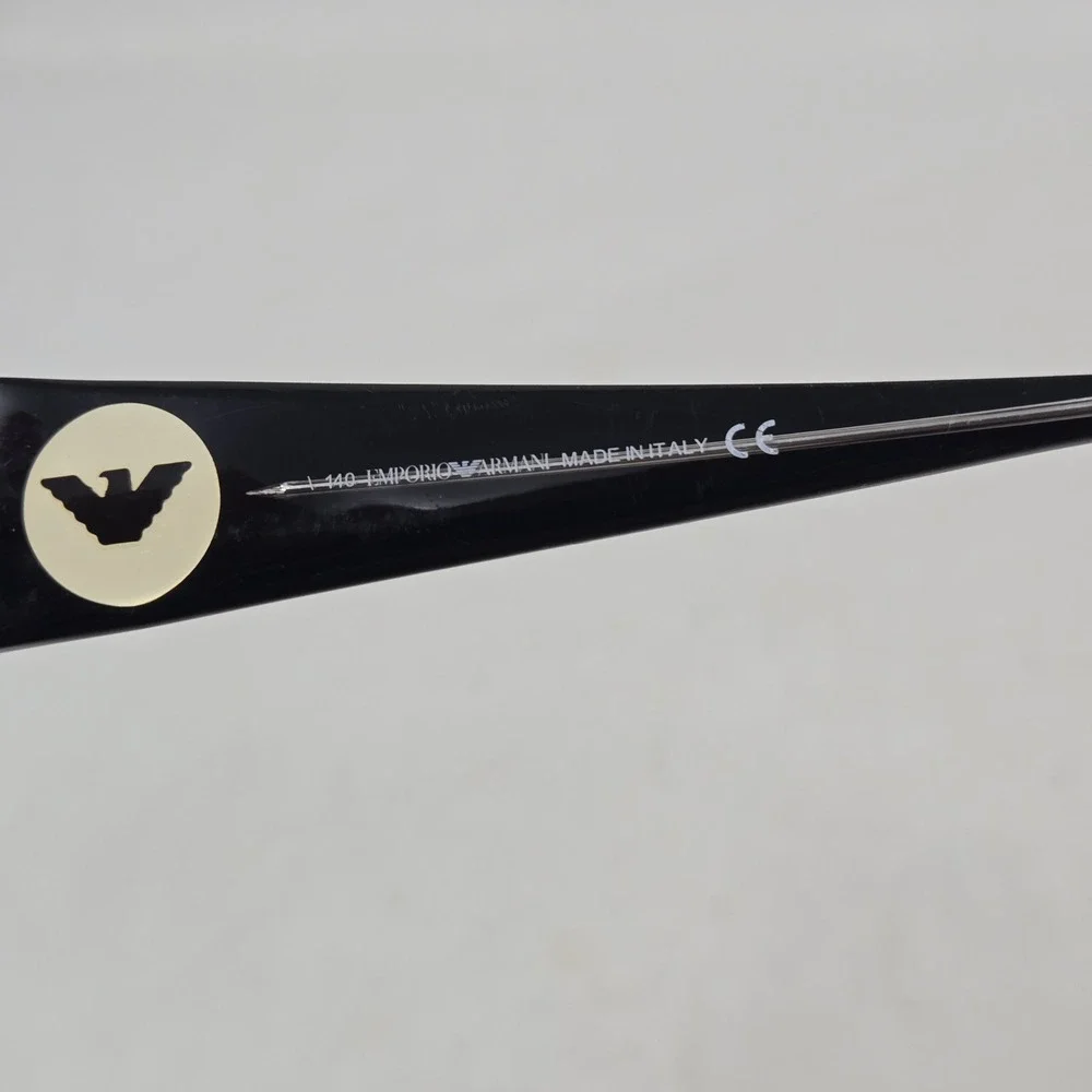 Emporio Armani EA 9466 Black Clear Rectangular Eyeglass Frames Italy 50-14-140